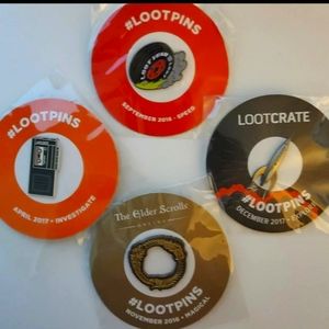 Loot Crate Pins4 Collectible Exclusive Unique Pins Investigate Speed Explore